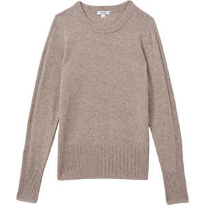 REISS ANNIE Wool Blend Crew Neck Jumper With Cashmere